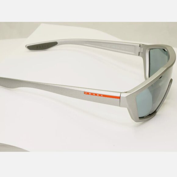 Versace Grey Visor Shield Sunglasses 50mm Box - Picture 5 of 8